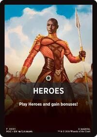 Heroes Theme Card - Commander: Marvel Super Heroes - Magic: The Gathering card