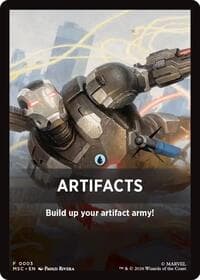Artifacts Theme Card - Commander: Marvel Super Heroes - Magic: The Gathering card