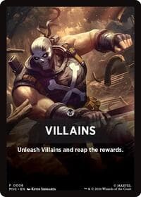 Villains Theme Card - Commander: Marvel Super Heroes - Magic: The Gathering card