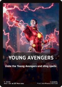 Young Avengers Theme Card (0008) - Commander: Marvel Super Heroes - Magic: The Gathering card