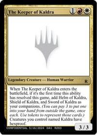 The Keeper of Kaldra - Un-Known Event Playtest Cards - Magic: The Gathering card