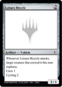 Leisure Bicycle - Un-Known Event Playtest Cards - Magic: The Gathering card
