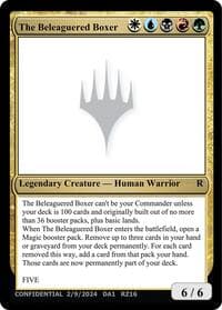 The Beleaguered Boxer - Un-Known Event Playtest Cards - Magic: The Gathering card