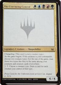 The Convincing General - Un-Known Event Playtest Cards - Magic: The Gathering card