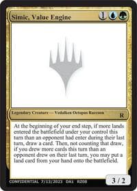 Simic Value Engine - Un-Known Event Playtest Cards - Magic: The Gathering card