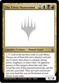 The Trivia Mastermind - Un-Known Event Playtest Cards - Magic: The Gathering card