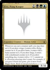 Evy, Fang Keeper - Un-Known Event Playtest Cards - Magic: The Gathering card
