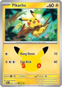 Pikachu - ME: 30th Celebration - Pokemon card