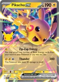 Pikachu ex - ME: 30th Celebration - Pokemon card