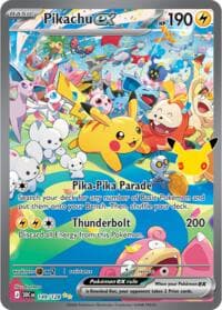 Pikachu ex - ME: 30th Celebration - Pokemon card