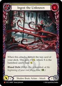 Ingest the Unknown - Usurp the Shadow Throne - Flesh and Blood TCG card