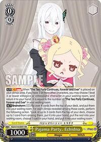 Pajama Party, Echidna - Re:ZERO -Starting Life in Another World- Vol.3 - Weiss Schwarz card