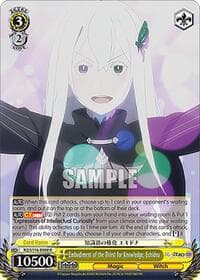 Embodiment of the Thirst for Knowledge, Echidna - Re:ZERO -Starting Life in Another World- Vol.3 - Weiss Schwarz card