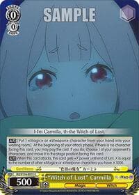 "Witch of Lust" Carmilla - Re:ZERO -Starting Life in Another World- Vol.3 - Weiss Schwarz card