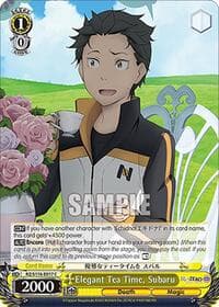 Elegant Tea Time, Subaru - Re:ZERO -Starting Life in Another World- Vol.3 - Weiss Schwarz card