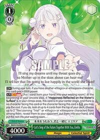 Let's Sing of the Future Together With You, Emilia - Re:ZERO -Starting Life in Another World- Vol.3 - Weiss Schwarz card