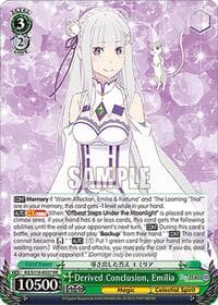 Derived Conclusion, Emilia - Re:ZERO -Starting Life in Another World- Vol.3 - Weiss Schwarz card