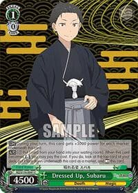 Dressed Up, Subaru - Re:ZERO -Starting Life in Another World- Vol.3 - Weiss Schwarz card