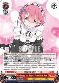 Lovely and Robust Sister Maid, Ram - Re:ZERO -Starting Life in Another World- Vol.3 - Weiss Schwarz card