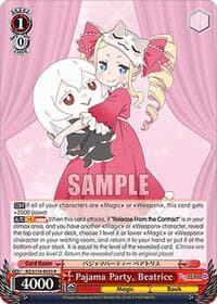 Pajama Party, Beatrice - Re:ZERO -Starting Life in Another World- Vol.3 - Weiss Schwarz card