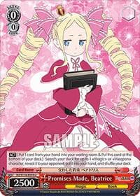 Promises Made, Beatrice - Re:ZERO -Starting Life in Another World- Vol.3 - Weiss Schwarz card