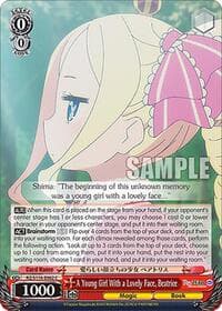 A Young Girl With a Lovely Face, Beatrice - Re:ZERO -Starting Life in Another World- Vol.3 - Weiss Schwarz card