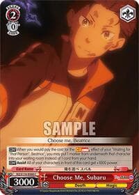 Choose Me, Subaru - Re:ZERO -Starting Life in Another World- Vol.3 - Weiss Schwarz card