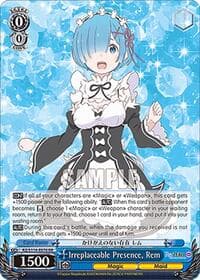 Irreplaceable Presence, Rem - Re:ZERO -Starting Life in Another World- Vol.3 - Weiss Schwarz card