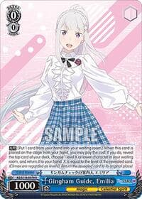 Gingham Guide, Emilia - Re:ZERO -Starting Life in Another World- Vol.3 - Weiss Schwarz card