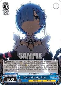 Battle-Ready, Rem - Re:ZERO -Starting Life in Another World- Vol.3 - Weiss Schwarz card
