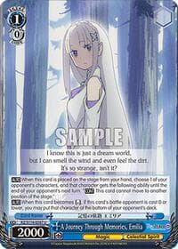A Journey Through Memories, Emilia - Re:ZERO -Starting Life in Another World- Vol.3 - Weiss Schwarz card