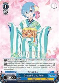 Dressed Up, Rem - Re:ZERO -Starting Life in Another World- Vol.3 - Weiss Schwarz card