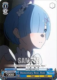 Momentary Rest, Rem - Re:ZERO -Starting Life in Another World- Vol.3 - Weiss Schwarz card