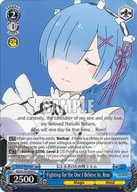 Fighting for the One I Believe In, Rem - Re:ZERO -Starting Life in Another World- Vol.3 - Weiss Schwarz card