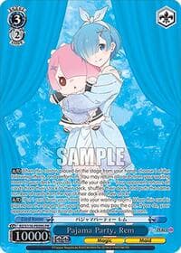Pajama Party, Rem (PR) - Re:ZERO -Starting Life in Another World- Vol.3 - Weiss Schwarz card
