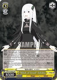 "Witch of Greed" Echidna (SR) - Re:ZERO -Starting Life in Another World- Vol.3 - Weiss Schwarz card