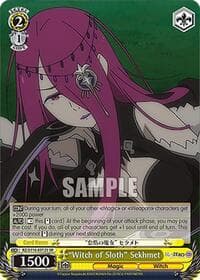 "Witch of Sloth" Sekhmet (SR) - Re:ZERO -Starting Life in Another World- Vol.3 - Weiss Schwarz card