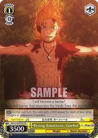 Rising Emotions, Garfiel (SR) - Re:ZERO -Starting Life in Another World- Vol.3 - Weiss Schwarz card