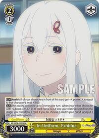In Uniform, Echidna (SR) - Re:ZERO -Starting Life in Another World- Vol.3 - Weiss Schwarz card