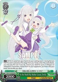 In the World My Mother Loved, Emilia (SR) - Re:ZERO -Starting Life in Another World- Vol.3 - Weiss Schwarz card