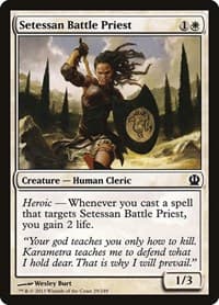 Setessan Battle Priest - Theros - Magic: The Gathering card