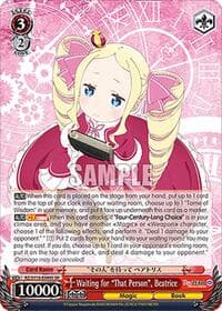 Waiting for "That Person", Beatrice (SR) - Re:ZERO -Starting Life in Another World- Vol.3 - Weiss Schwarz card