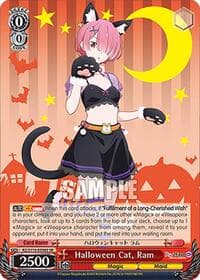 Halloween Cat, Ram (SR) - Re:ZERO -Starting Life in Another World- Vol.3 - Weiss Schwarz card