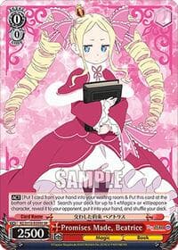 Promises Made, Beatrice (SR) - Re:ZERO -Starting Life in Another World- Vol.3 - Weiss Schwarz card