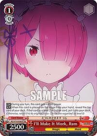 I'll Make It Work, Ram (SR) - Re:ZERO -Starting Life in Another World- Vol.3 - Weiss Schwarz card