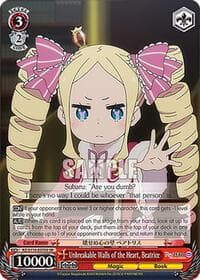 Unbreakable Walls of the Heart, Beatrice (SR) - Re:ZERO -Starting Life in Another World- Vol.3 - Weiss Schwarz card
