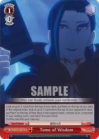 Tome of Wisdom (B) (SR) - Re:ZERO -Starting Life in Another World- Vol.3 - Weiss Schwarz card