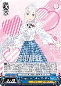 Gingham Guide, Emilia (SR) - Re:ZERO -Starting Life in Another World- Vol.3 - Weiss Schwarz card