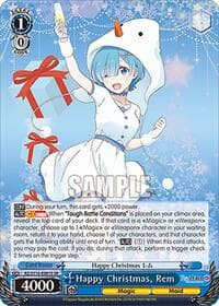 Happy Christmas, Rem (SR) - Re:ZERO -Starting Life in Another World- Vol.3 - Weiss Schwarz card