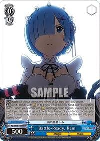 Battle-Ready, Rem (SR) - Re:ZERO -Starting Life in Another World- Vol.3 - Weiss Schwarz card
